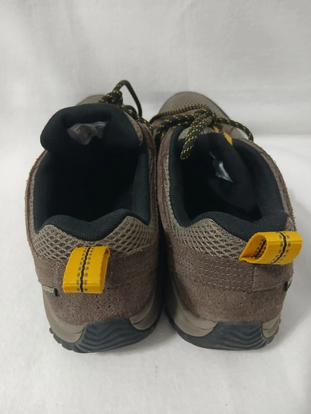 Merrell Brown with Yellow Accent Trail Sneakers